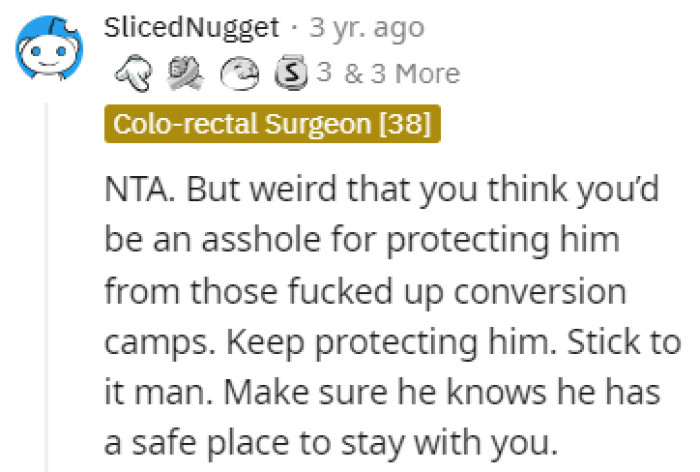 Just keep protecting him