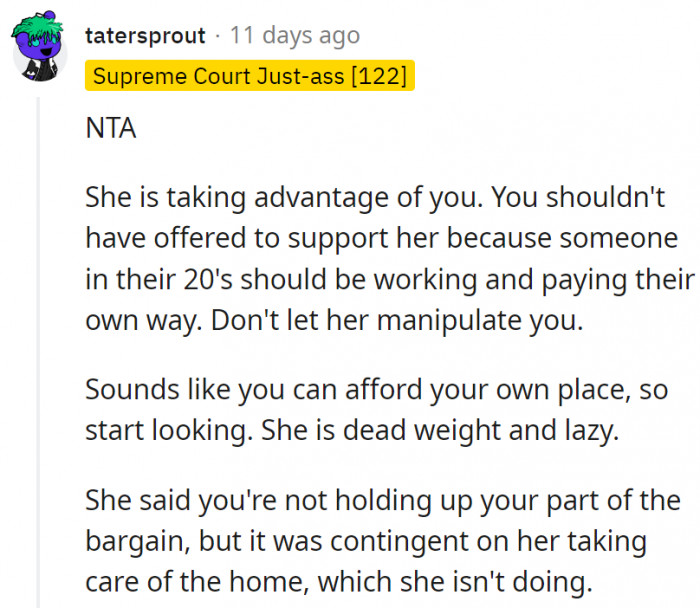 4. Some people think she is straight taking advantage of him.