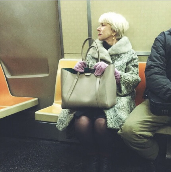 13. Helen Mirren sighted on public transport
