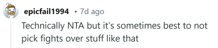 It's not worth the fight.