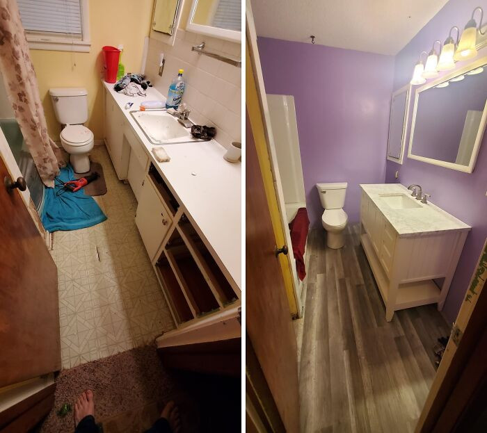 "My Girlfriend Wanted A New Bathroom, So I Built One"