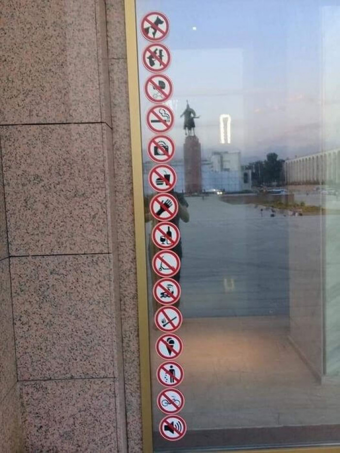 7. That's a lot of don'ts