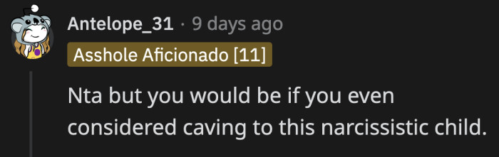 OP seems like someone who has more common sense than that