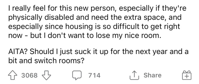 Now the OP is wondering if he's the a**hole here. Keep scrolling to see how people reacted.