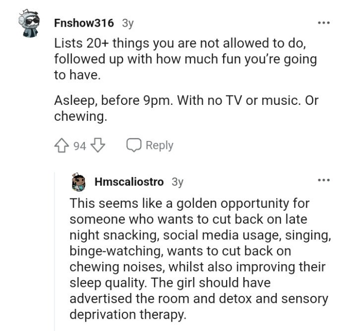 Things you are not allowed to do