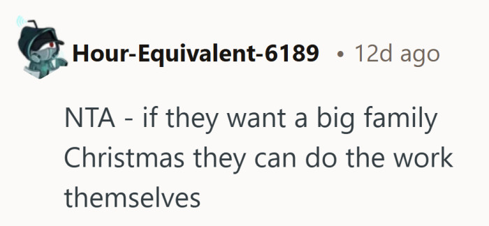 A big Christmas is still possible, it just requires someone else to pick up a spatula.