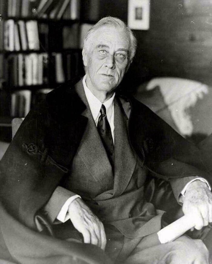 President Franklin Delano Roosevelt, April 11, 1945. He Would Die Of A Cerebral Hemorrhage At The Age Of 63 The Following Day