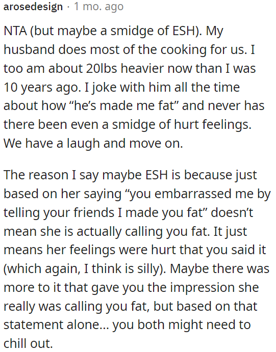 They both may need to relax a bit and communicate better.