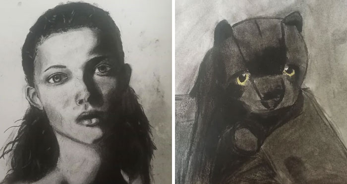 44. Birth Person Always Said I Couldn't Draw And I Believed Her. Last Year My Therapist Started Asking Me To Draw Stuff And Look At Me Now