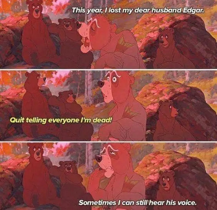 35. In Brother Bear, when Edgar was very much alive