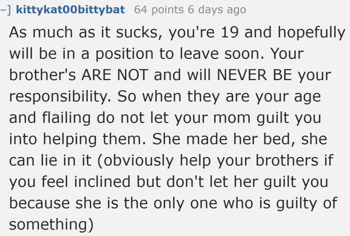 In a few years, she can.