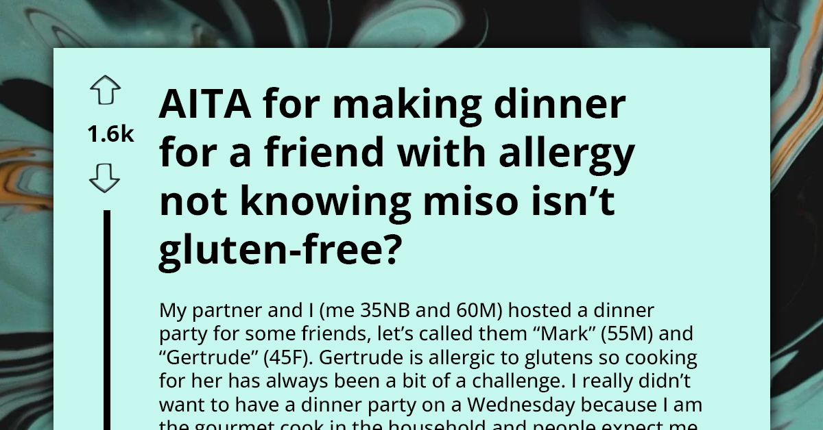 Redditor Asks If She's A**hole For Almost Feeding Miso To Her Gluten-Intolerant Friend