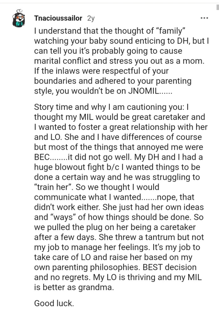 It's probably going to cause marital conflict and the stress the OP out