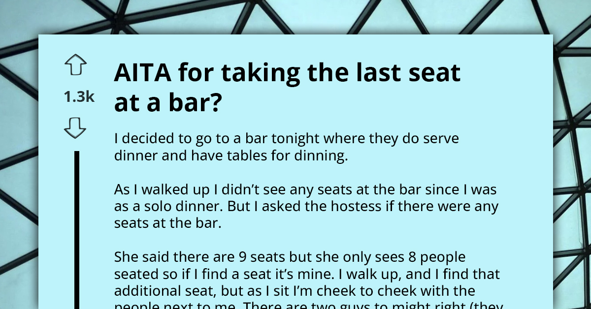 The Bar Seat Dilemma That Stirred Up A Couple’s Date Night