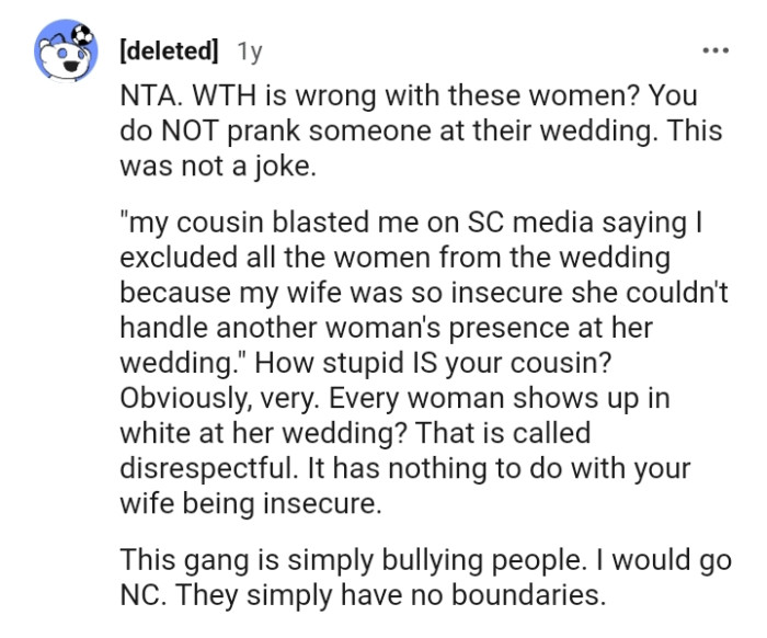 This gang of women is simply bullying people