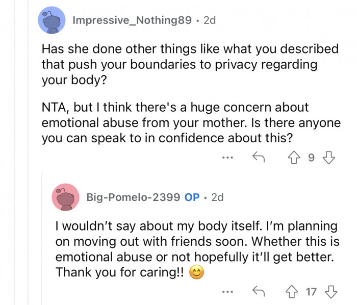 OP is set to move out soon and won't have to deal with her mother's obsession anymore.