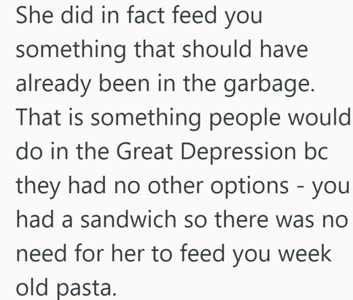 The point lands pretty clearly. It was not about necessity, just a decision that did not sit right.