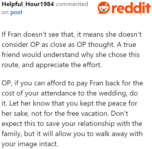 If the Ex's Family Was Truly Close with Her, the Ex's Sister Would Understand Where the OP Was Coming From.