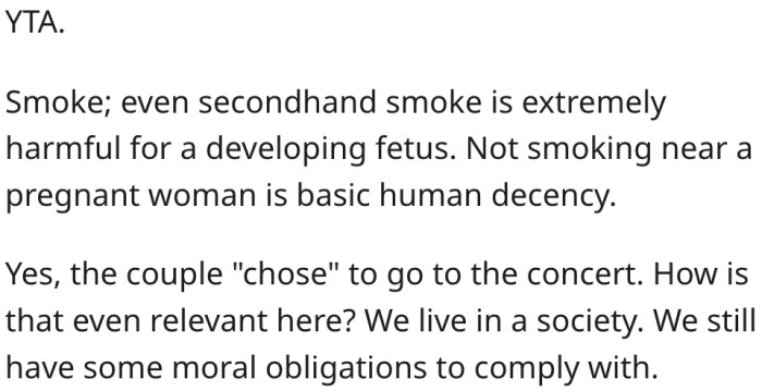 5. Secondhand smoke can harm a developing fetus.