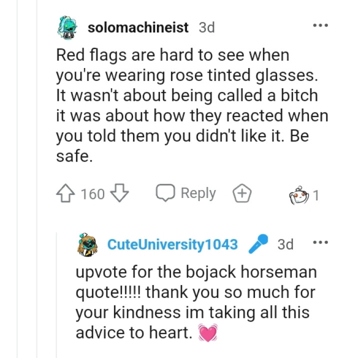 And the comments roll in with the OP replying to almost all