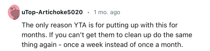 “The Only Reason YTA Is for Putting Up with This for Months.”