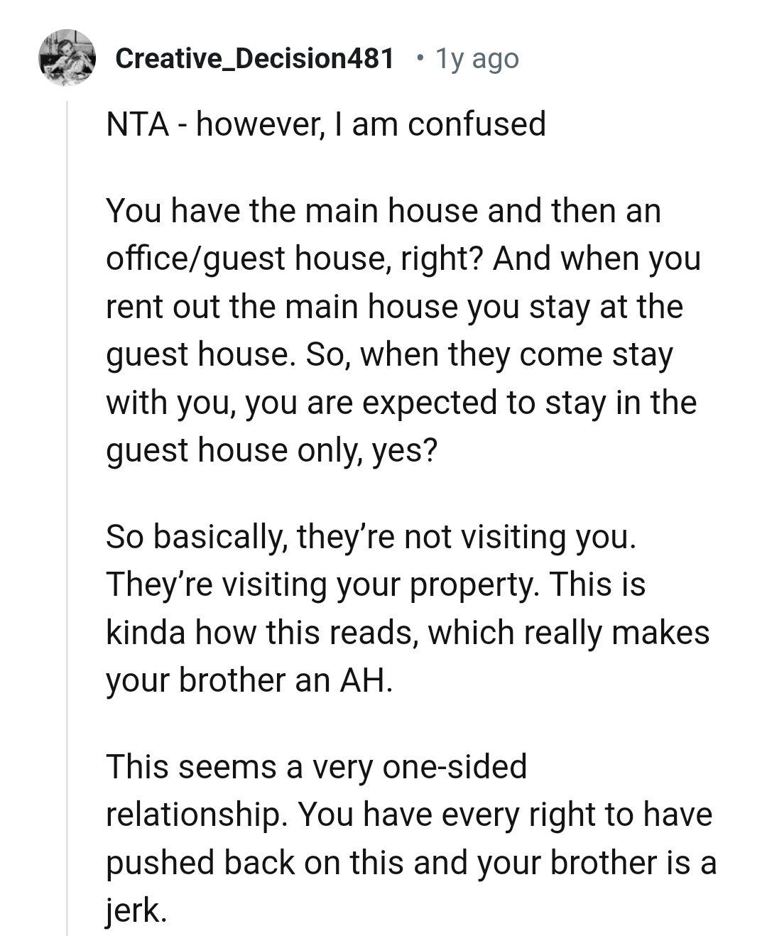 This seems like a one-sided relationship