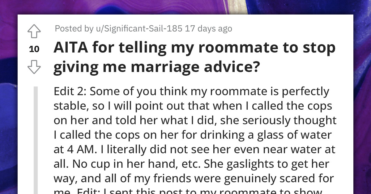 Schizophrenic Redditor Ignores Roommate's Advice And Marries Online Someone He's Never Met Physically, Redditors React