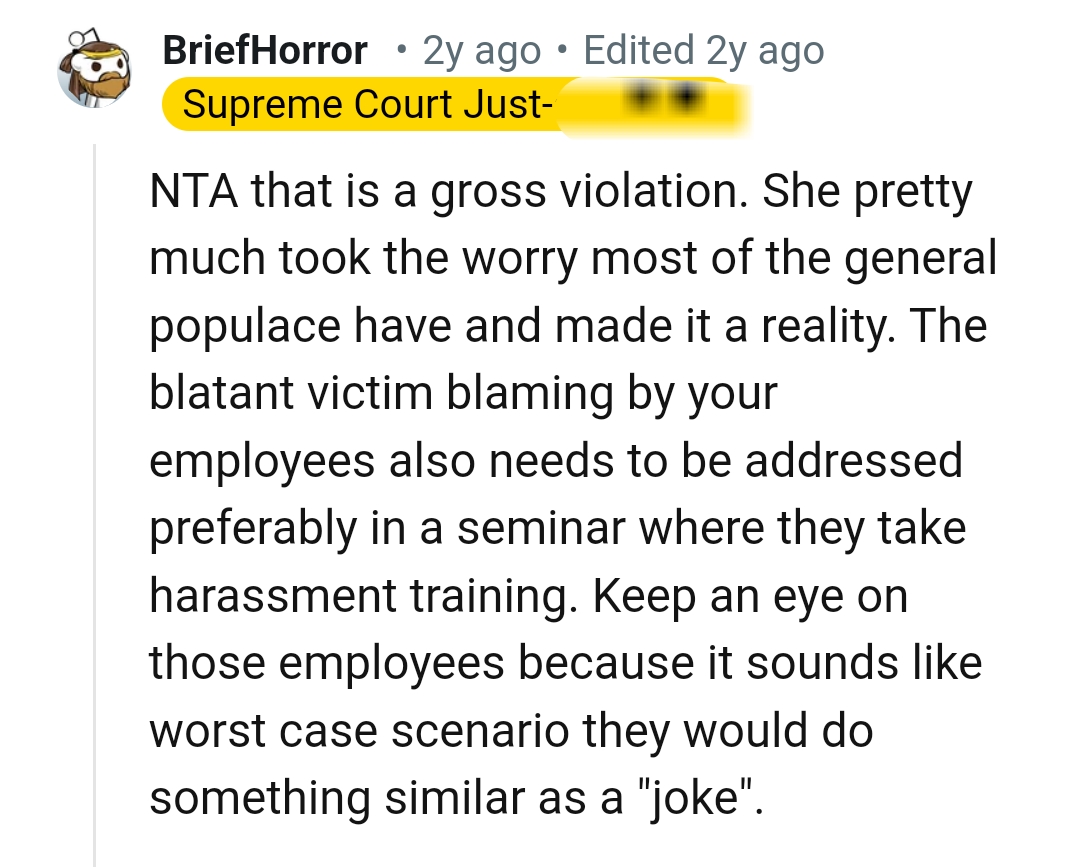 The Blatant Victim Blaming