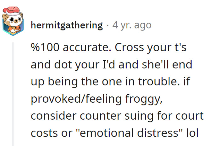 Legal jousting over a bike caper—better dust off the emotional rollercoaster for potential counter-suing shenanigans!