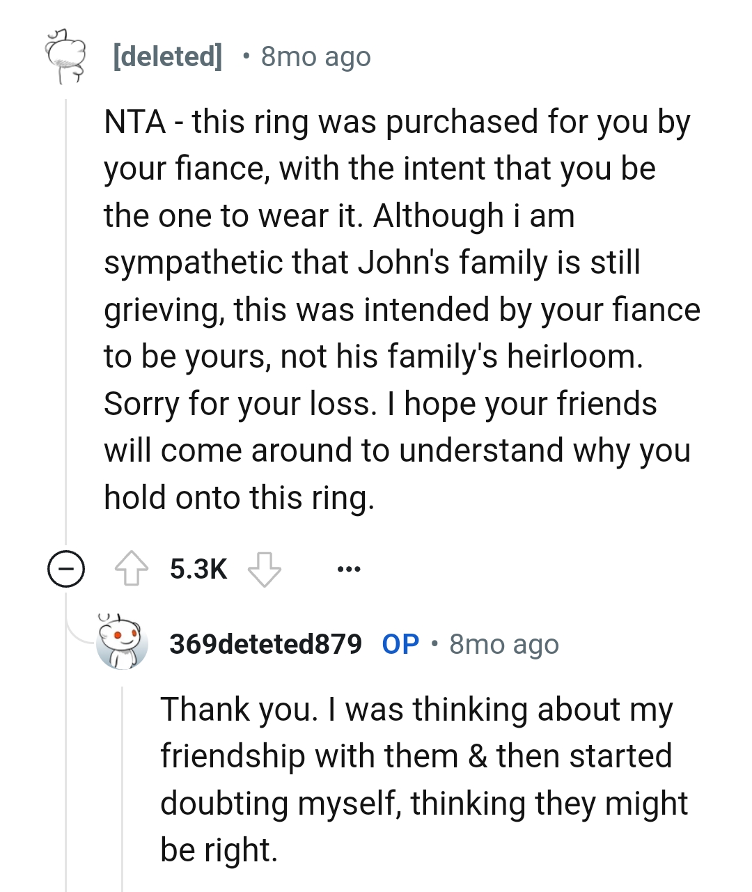 And the comments roll in...