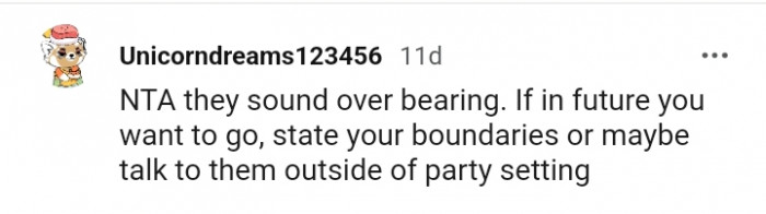 Talk to them outside of party settings