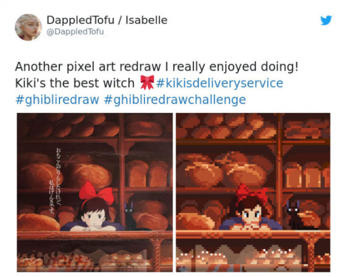 8. Pixel art version of Kiki