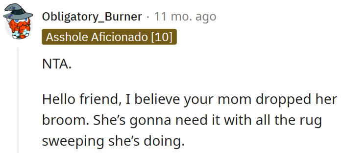 Another Redditor agreed the OP was not in the wrong