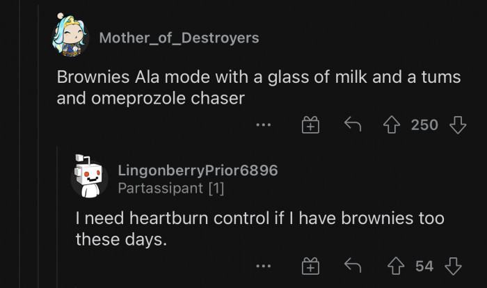 Brownies are worth it; you have to take the risk.