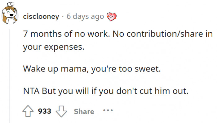 And he's the one b*tching about needing time...