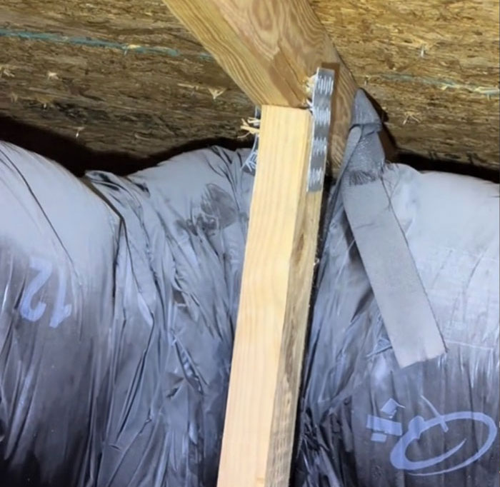 “And what would this report be without some structural damage to our roof trusses?”