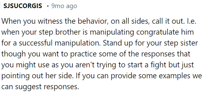 OP should address problematic behavior directly.