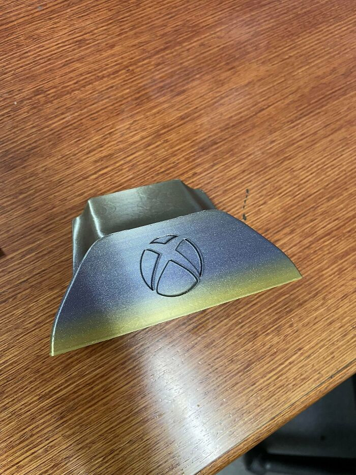 "An Xbox Controller Stand I Made For A Coworker"