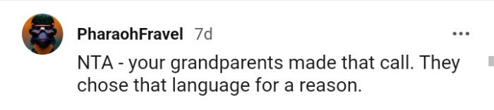 The post generated more than a thousand comments, and here are some of them