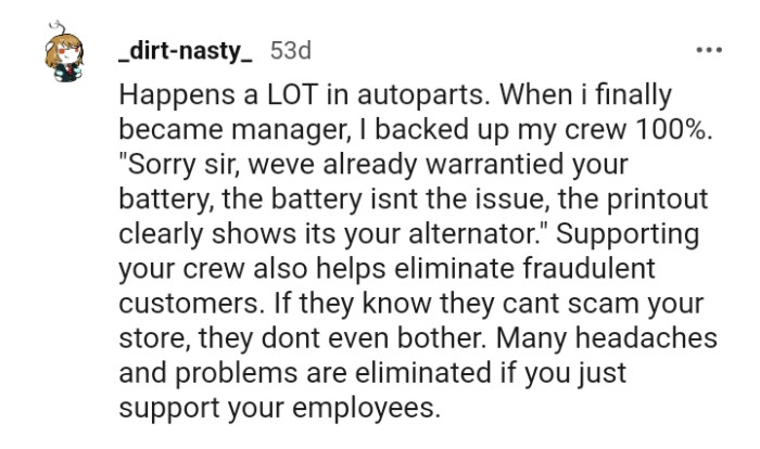 The post got hundreds of comments, and here are a bunch of them.