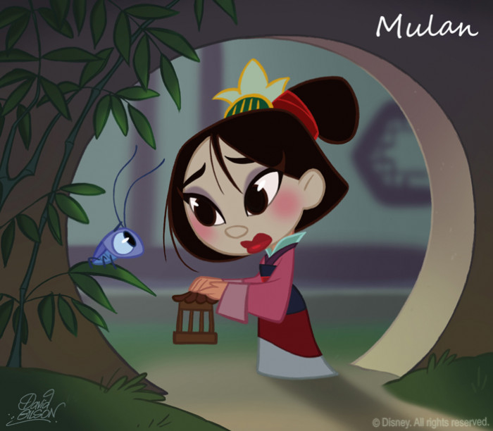 5. The Chibi Style Version of Mulan