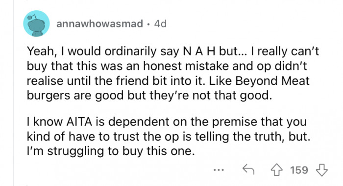 Nope, not buying it!