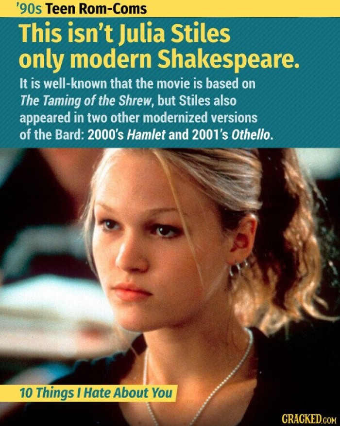 18. 10 Things I Hate About You - Julia Stiles and Shakespeare