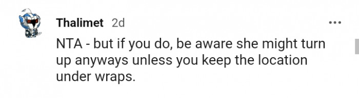 She might turn up anyway