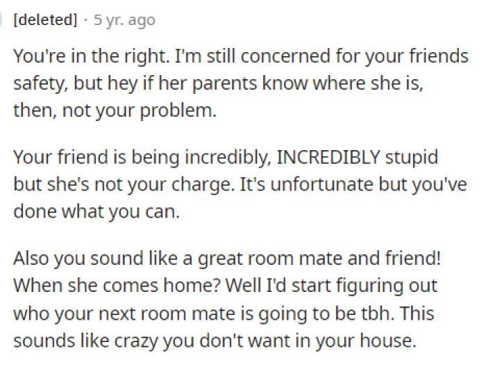 Some people would still be concerned, and honestly, we are too because this doesn't sound like a good situation at all.