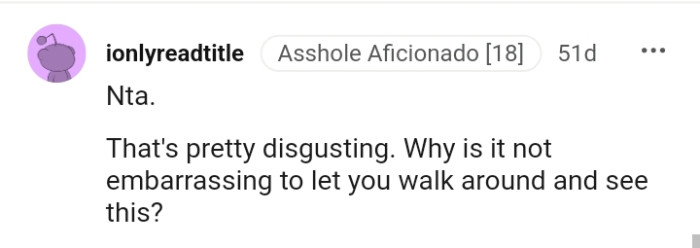 For this Redditor, that behavior is very disgusting