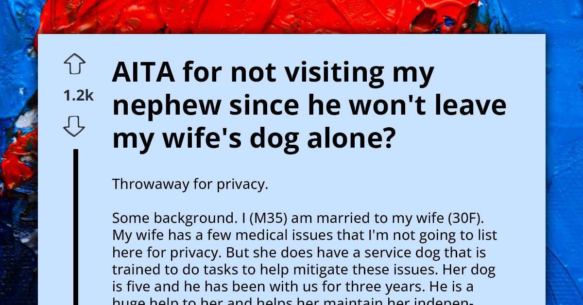 Uncle Avoids Family Gatherings to Shield Wife's Medical Service Dog from Distraction by Curious Toddler, Stirring Family Dispute