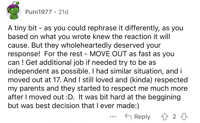 OP needs to move out ASAP before things get worse.