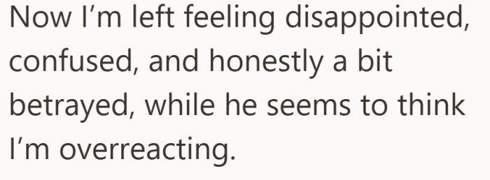 They walked away with completely different feelings about what happened.
