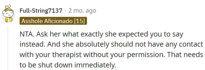 The situation calls for a straightforward question: 